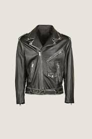 Premium Leather Jacket Dark Jet Black